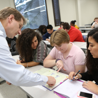 students in a classroom