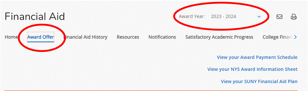 Award Offer