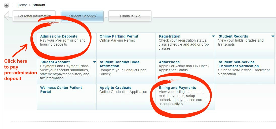 Select Billing and Payments.